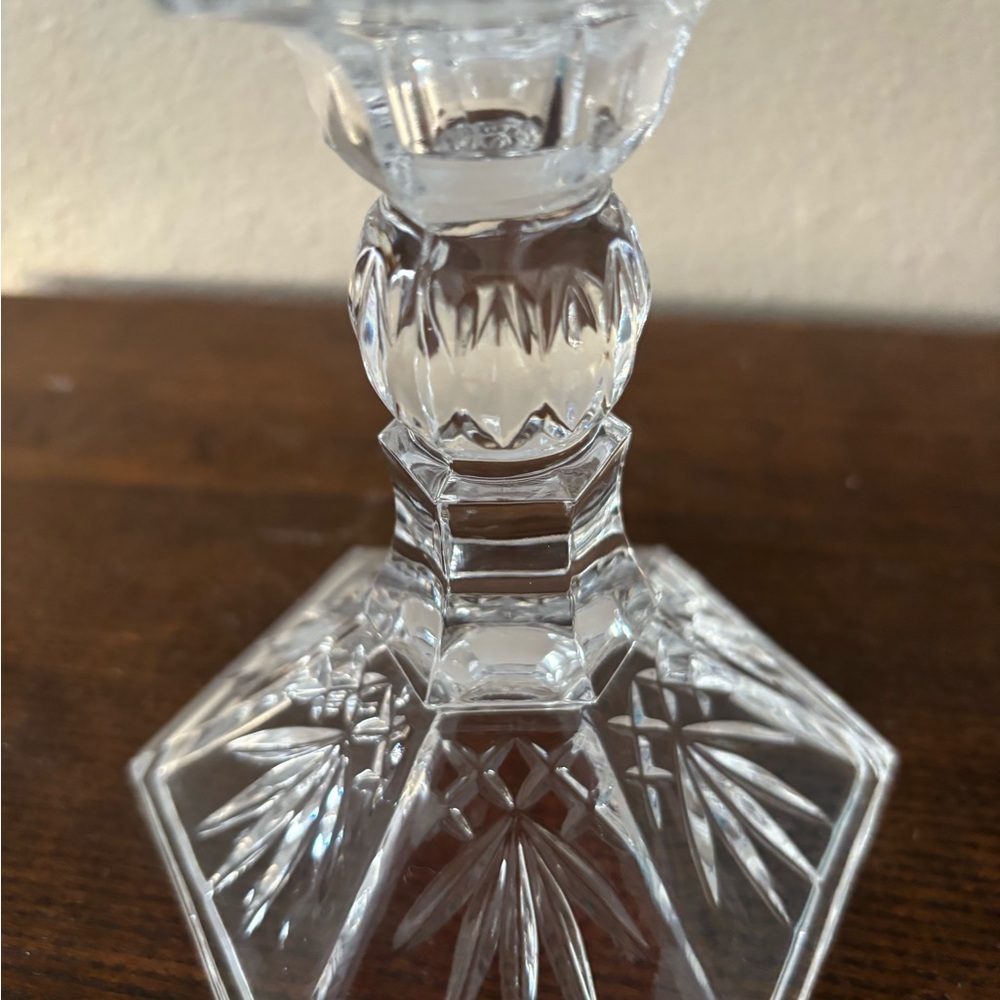 Godinger Lexington hurricane lamp, made from 24% lead crystal - Picture 3 of 7